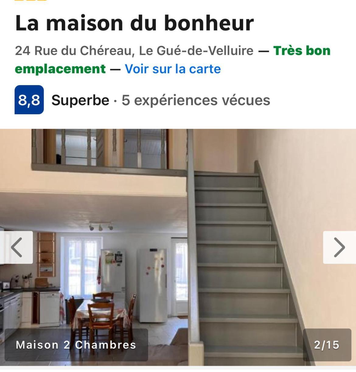 La Maison Du Bonheur Le Gue-de-Velluire ภายนอก รูปภาพ