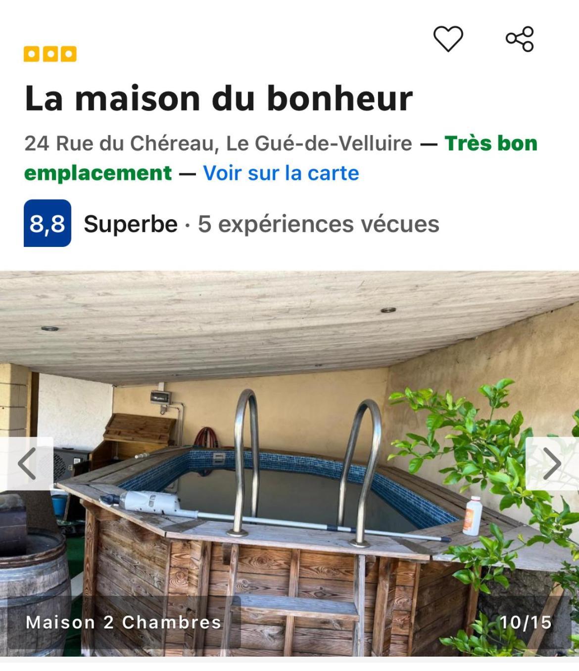 La Maison Du Bonheur Le Gue-de-Velluire ภายนอก รูปภาพ