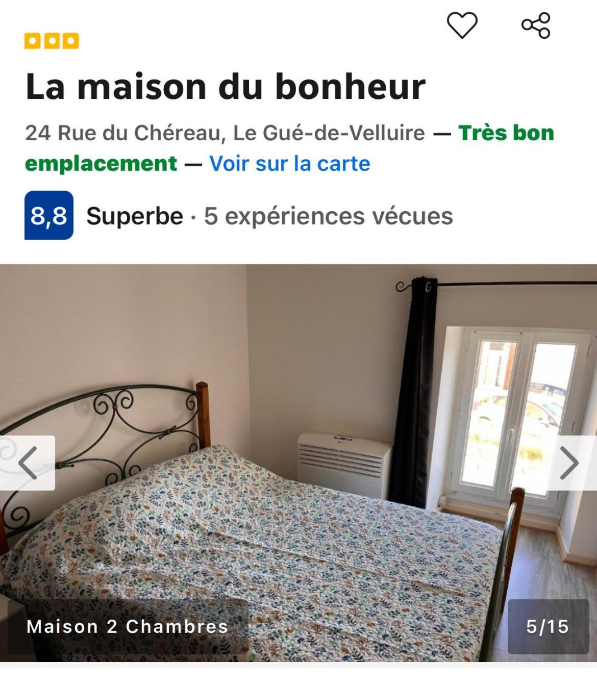 La Maison Du Bonheur Le Gue-de-Velluire ภายนอก รูปภาพ