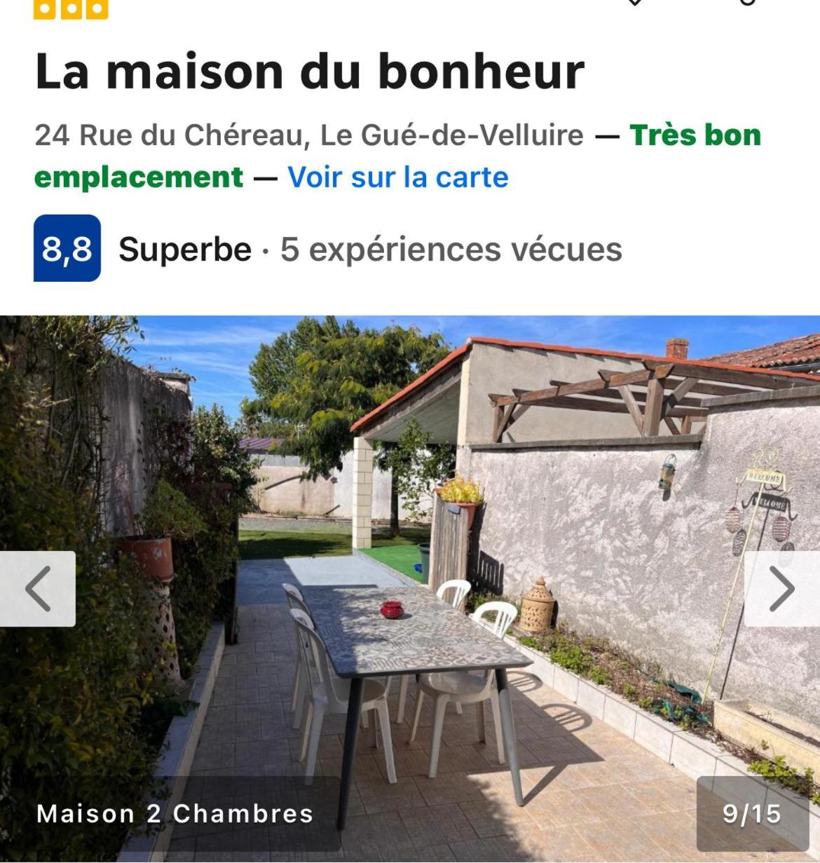 La Maison Du Bonheur Le Gue-de-Velluire ภายนอก รูปภาพ